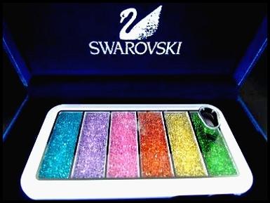 Case iPhone SWAROVSKI 4s/4 กรอบขาวหลากสี